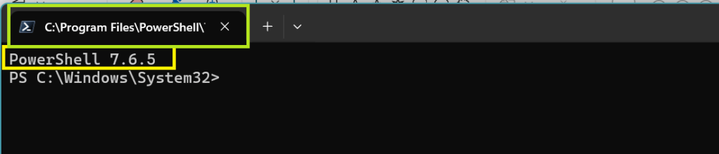 Current PowerShell version